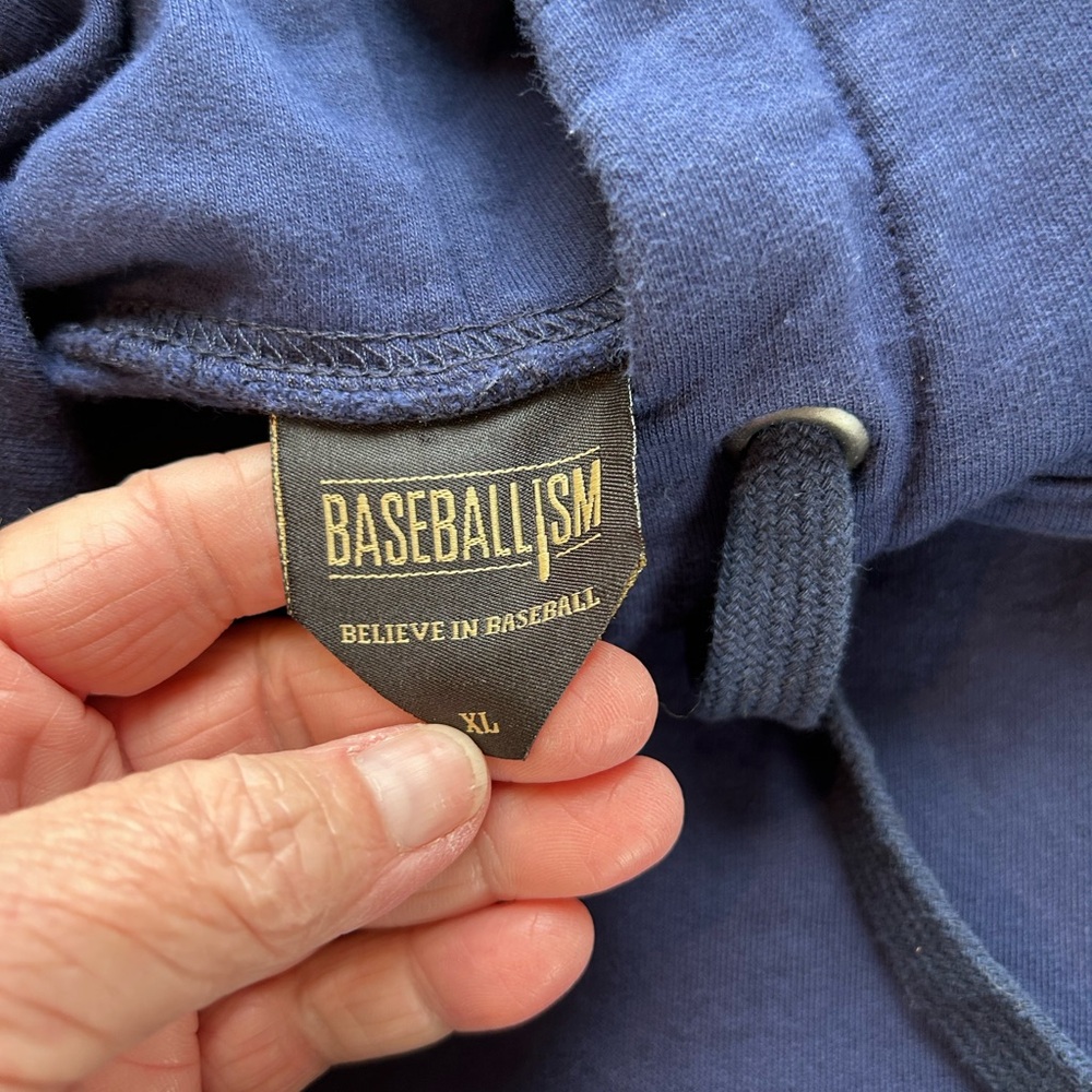 Baseballism baseball Dad Navy Blue thick and soft hoodie. Like new. XL. Cotton - Picture 11 of 17